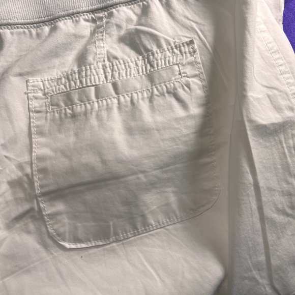 📌Kenneth Cole Reaction White Casual Poll On Pants - Roll Up Leg - Pockets - Picture 11 of 16